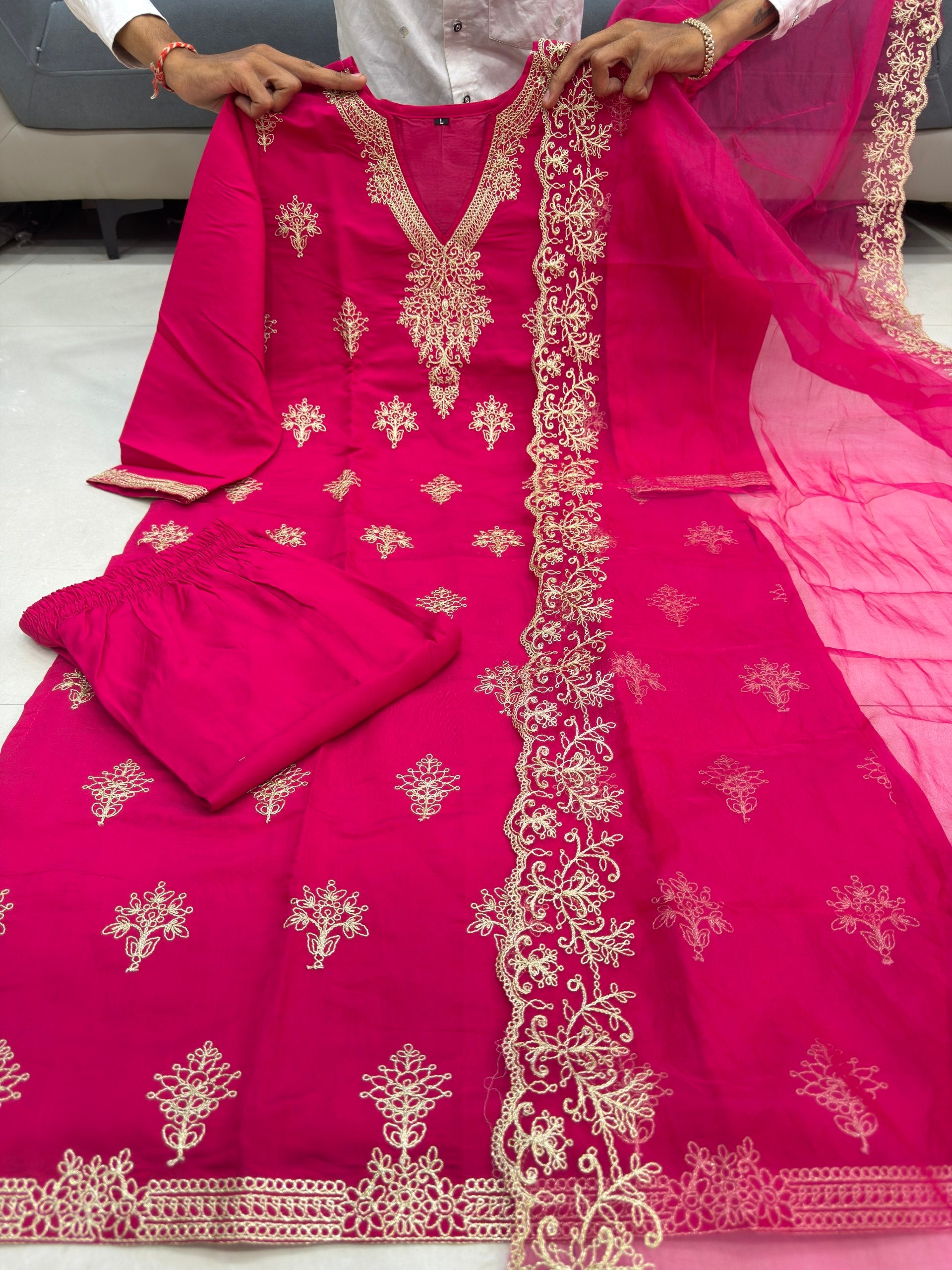 Pink The Fuchsia Radiance Salwar Suit