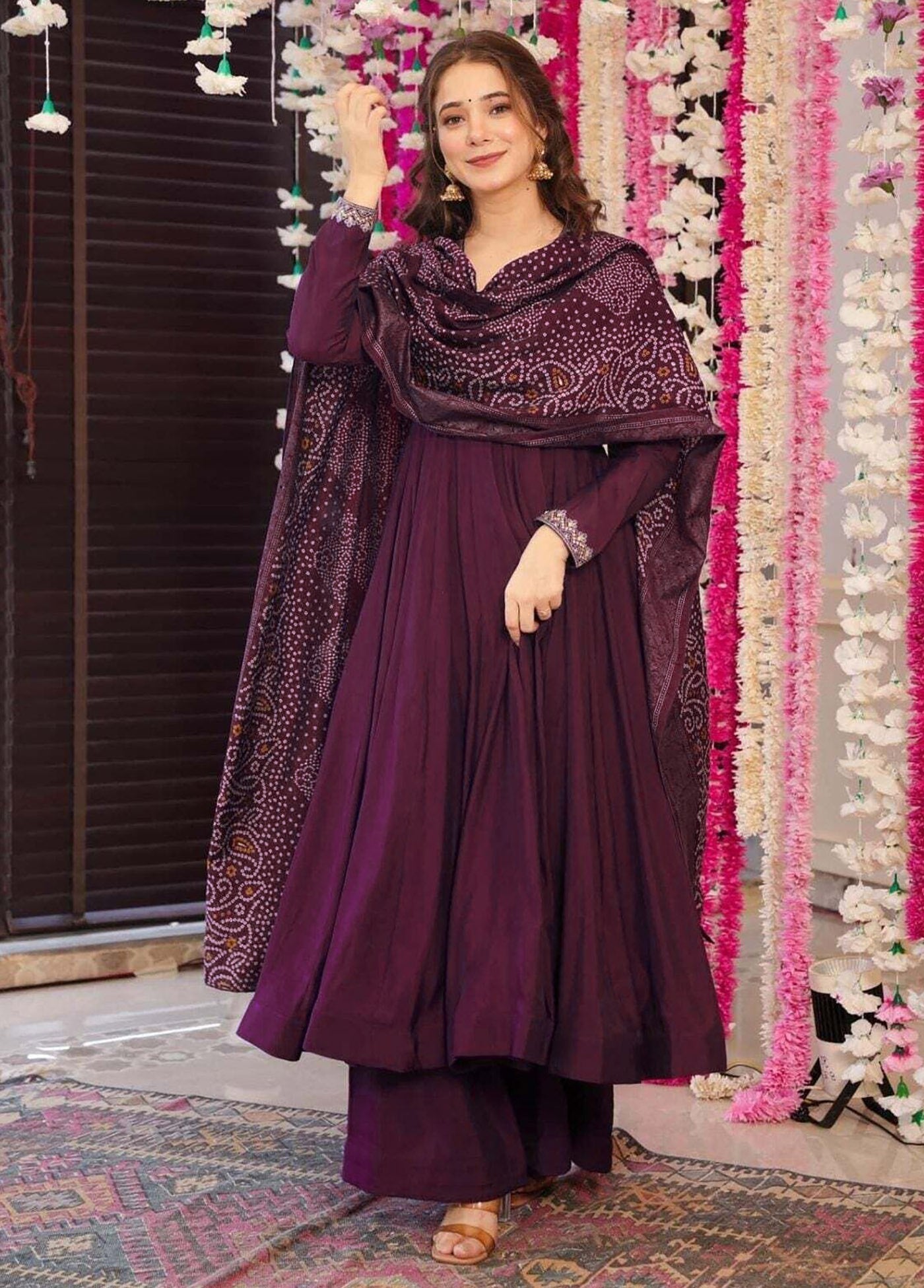 Elegant Vichitra Silk Fit & Flare Suit with Lightweight Chanderi Dupatta