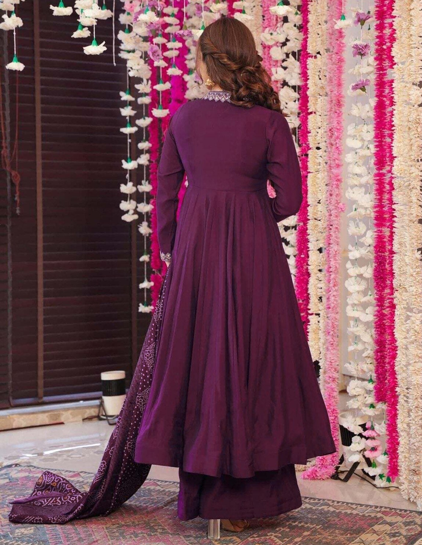 Elegant Vichitra Silk Fit & Flare Suit with Lightweight Chanderi Dupatta