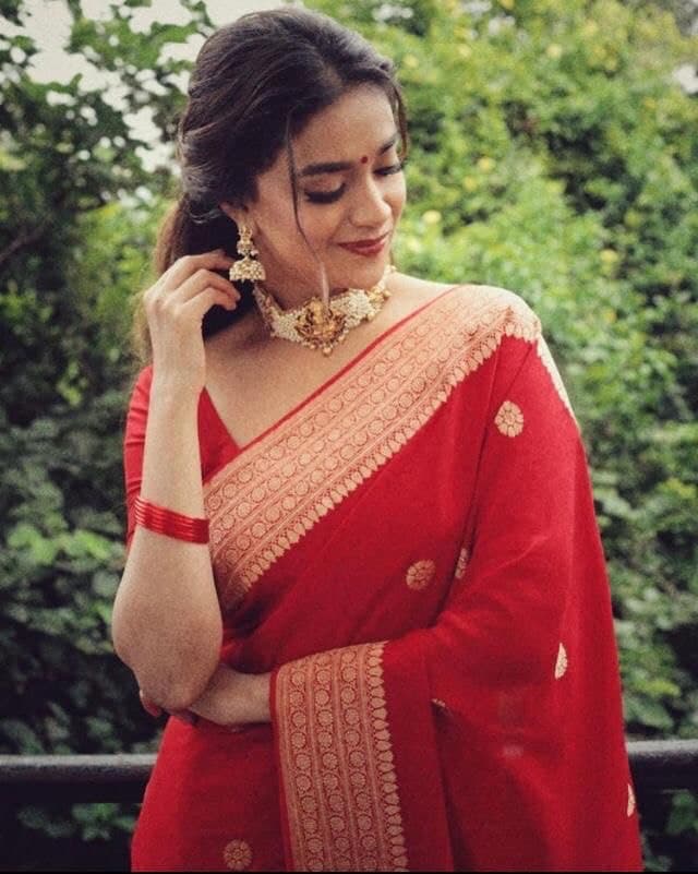 The Eternal Drape Red & Gold Banarasi Masterpiece Saree