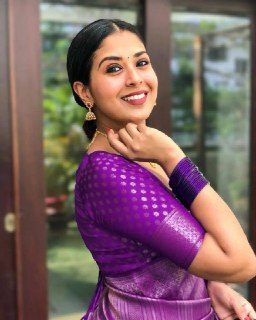 Radiant Violet Banarasi Silk Classic Saree