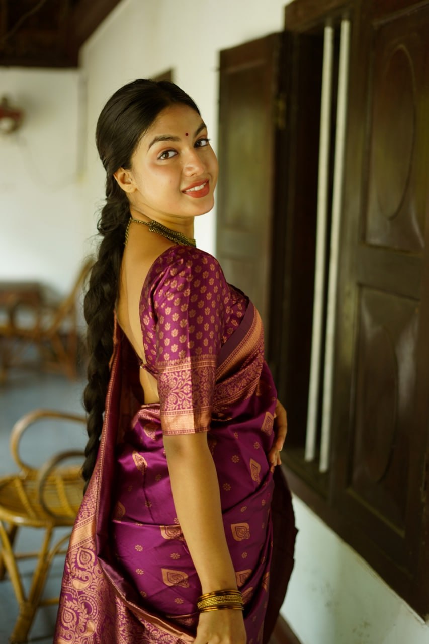 The Royal Heritage Magenta Banarasi Silk Saree