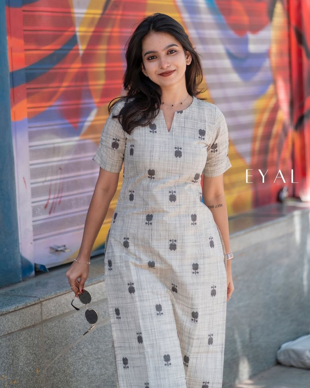 Chic Minimalism Grey Linen-Cotton Co-ord Kurta Set