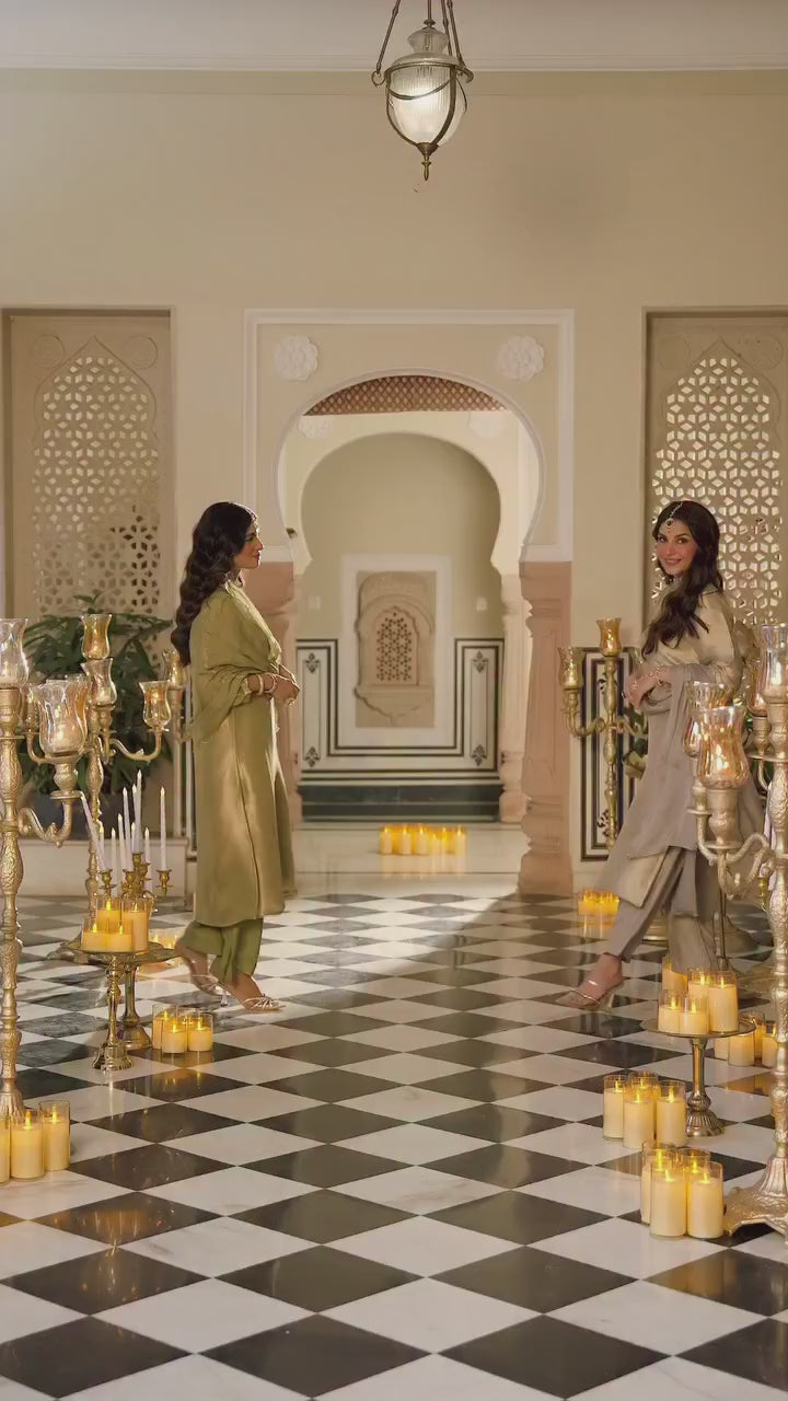 Noor-E-Eid Luxury Kanjivaram Silk Designer Suit Set